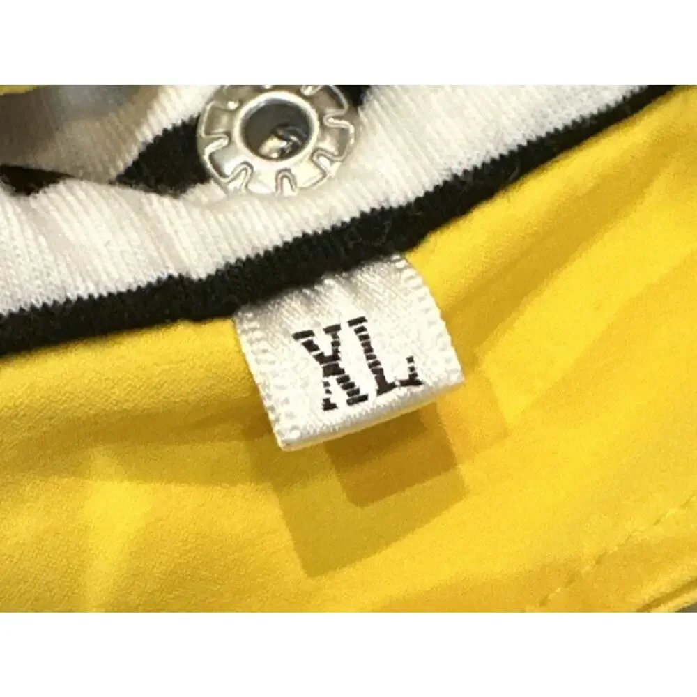 Unbranded Dog Yellow Zip Up Raincoat With Removable Hood Size XL NWOT